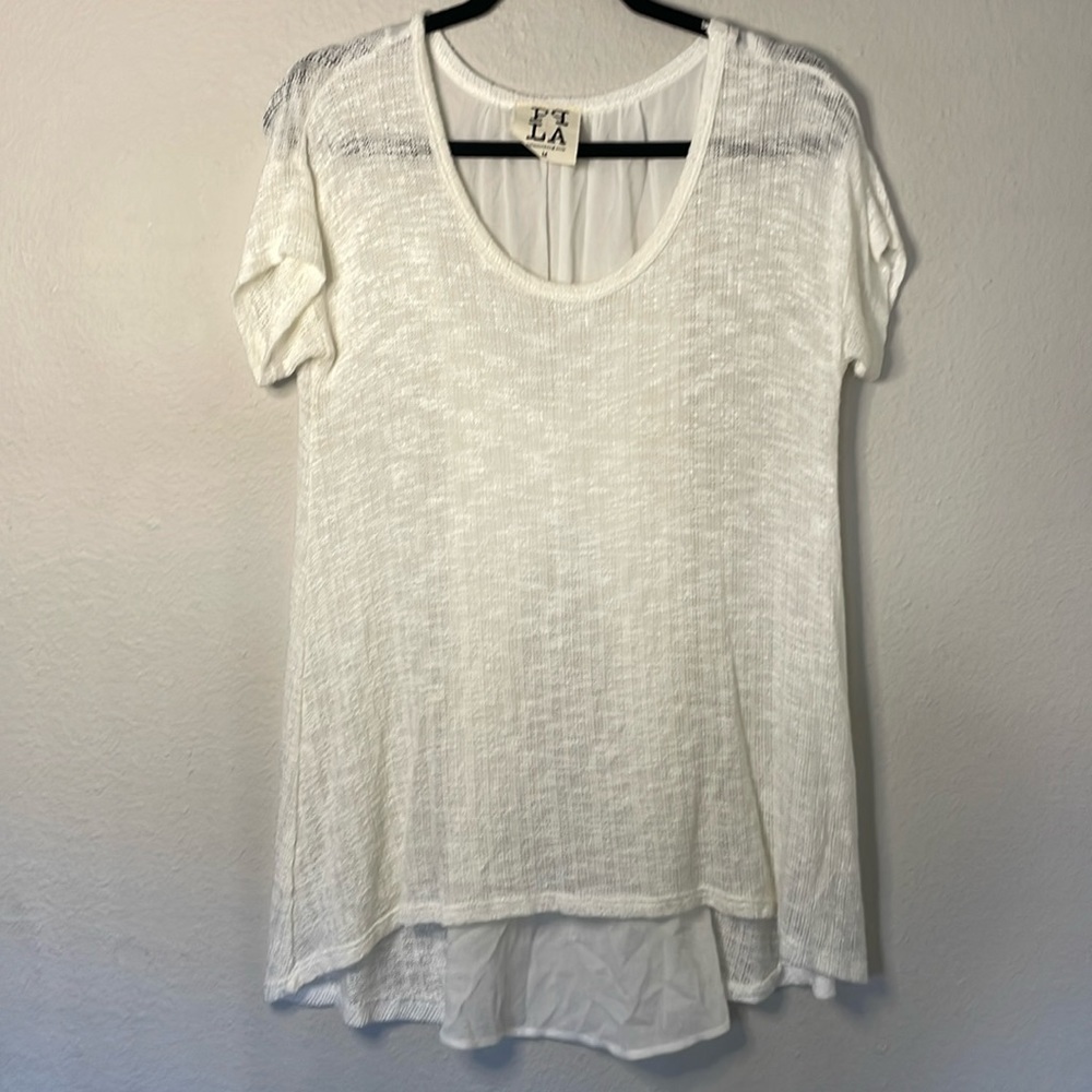 Pplaclothing light weight knit butterfly cross back size M